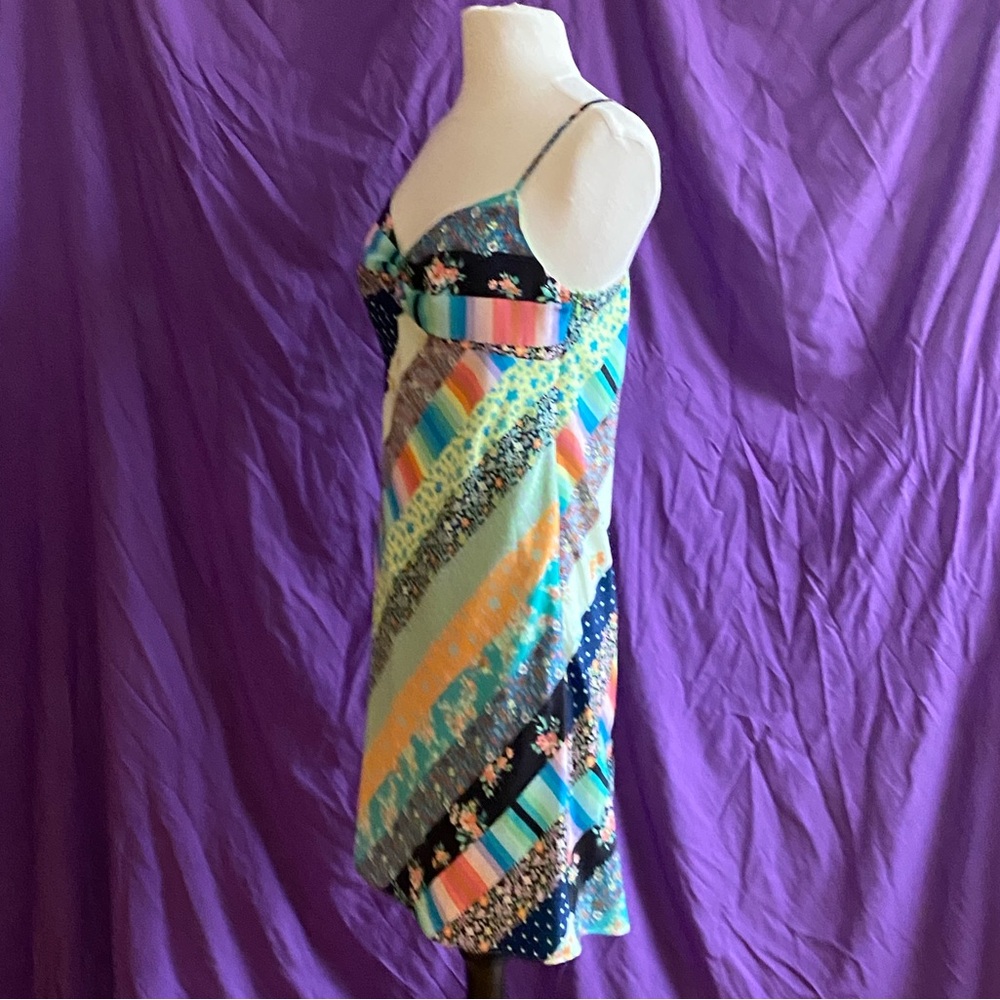 NWT Steve Madden Multicolor/Mixed Pattern Sundress. Size S. - Picture 2 of 7